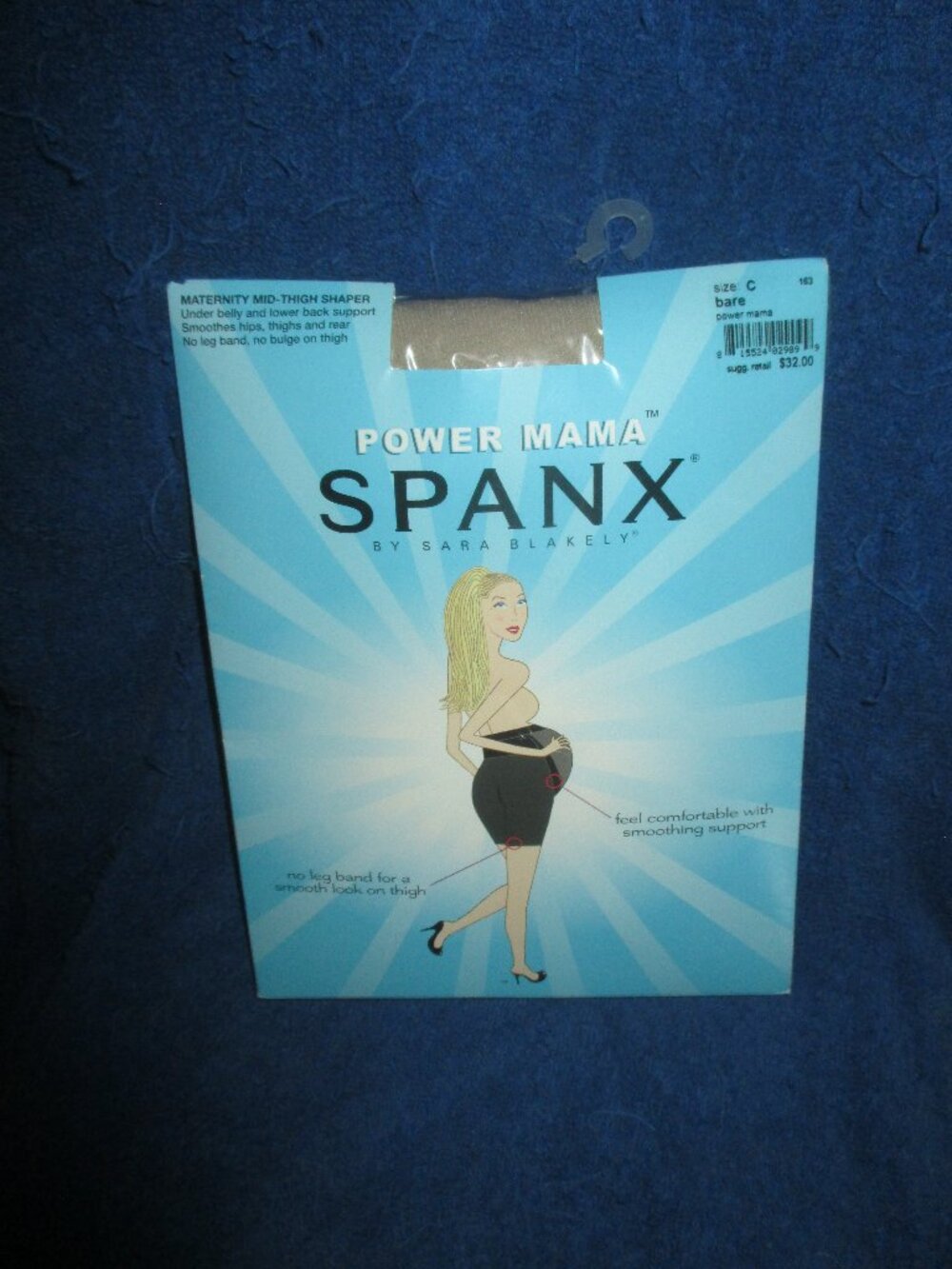 SPANX Power Mama Mid Thigh Shaper Maternity/Underwear, Bare, Size C NEW